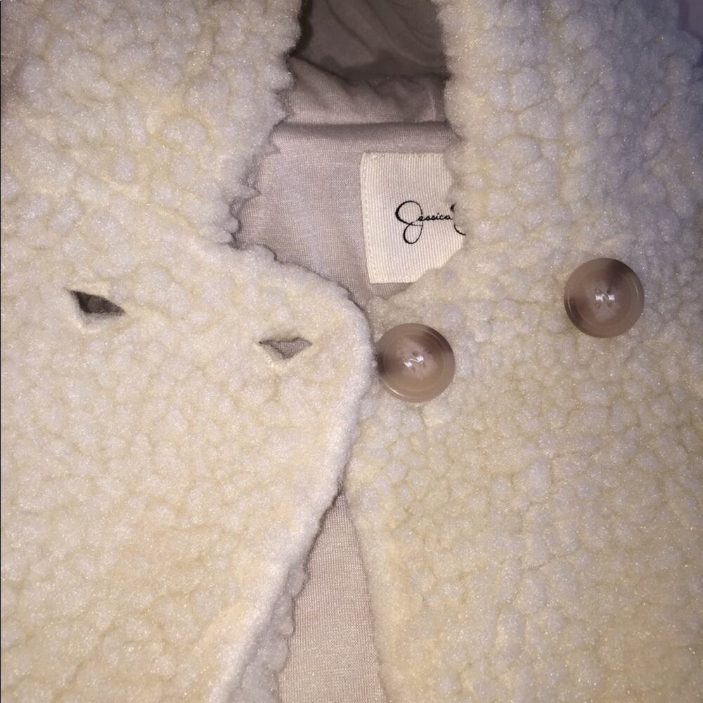 NWT Jessica Simpson Cream Hooded Jacket 12 Months - Picture 6 of 13